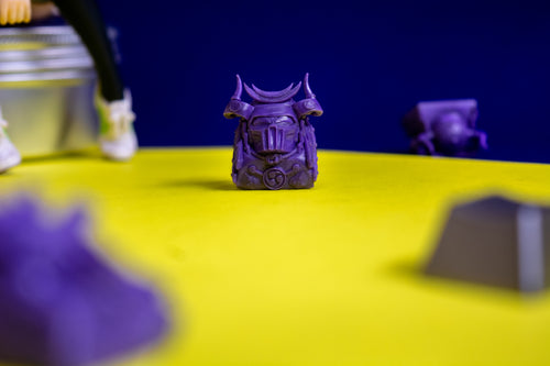 samurai artisan keycap front side on yellow paper